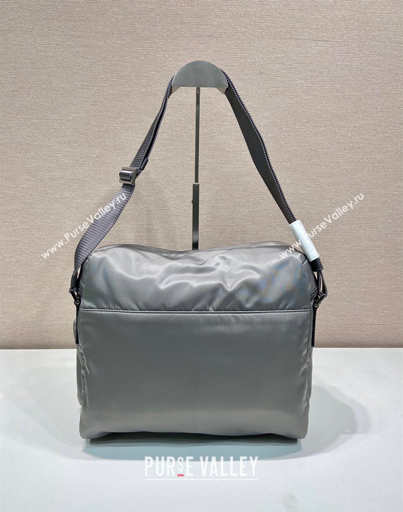 Prada Mens Nylon shoulder bag Grey 2023 2VD062 (YZ-231229020)