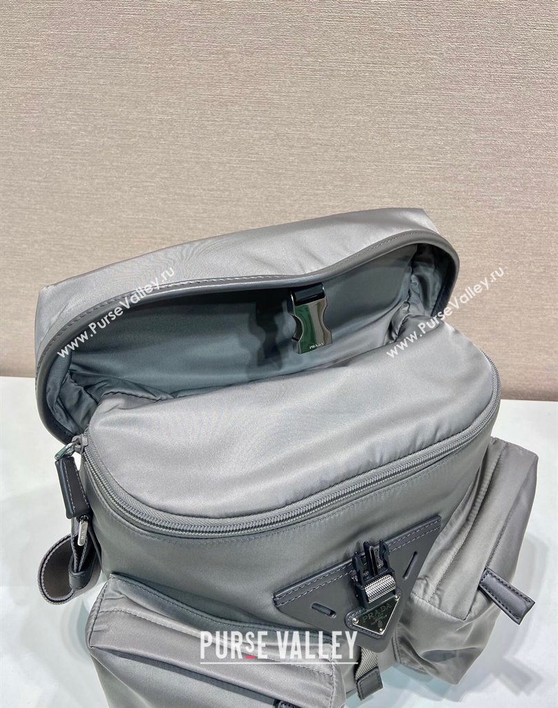 Prada Mens Nylon shoulder bag Grey 2023 2VD062 (YZ-231229020)