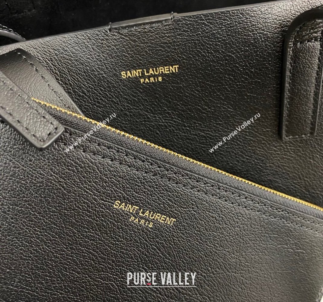 Saint Laurent Shopping Saint Laurent Leather bag 600281 Black 2023 (nana-231229048)