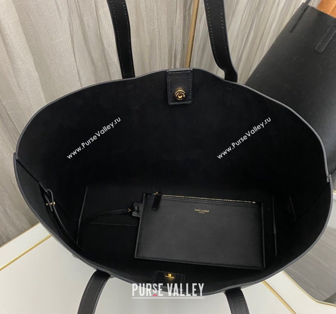 Saint Laurent Shopping Saint Laurent Leather bag 600281 Black 2023 (nana-231229048)