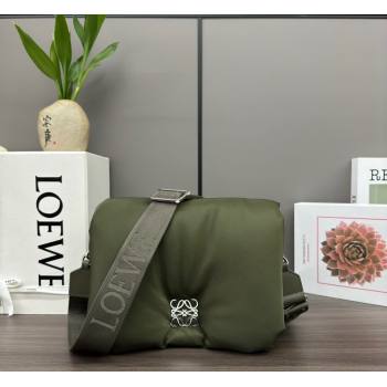 Loewe Puffer Goya Bag in Nylon Green 2023 062768 (Ys-231229111)