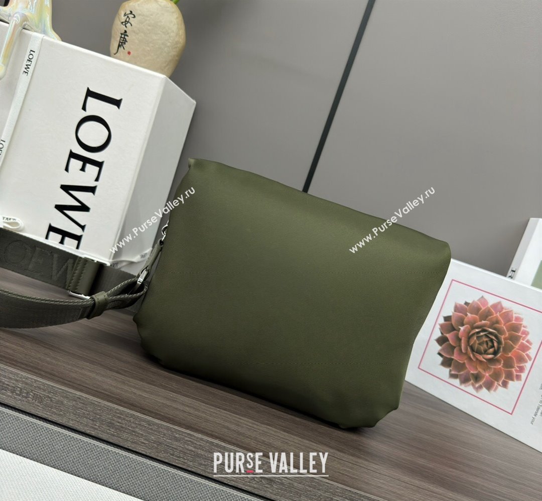 Loewe Puffer Goya Bag in Nylon Green 2023 062768 (Ys-231229111)