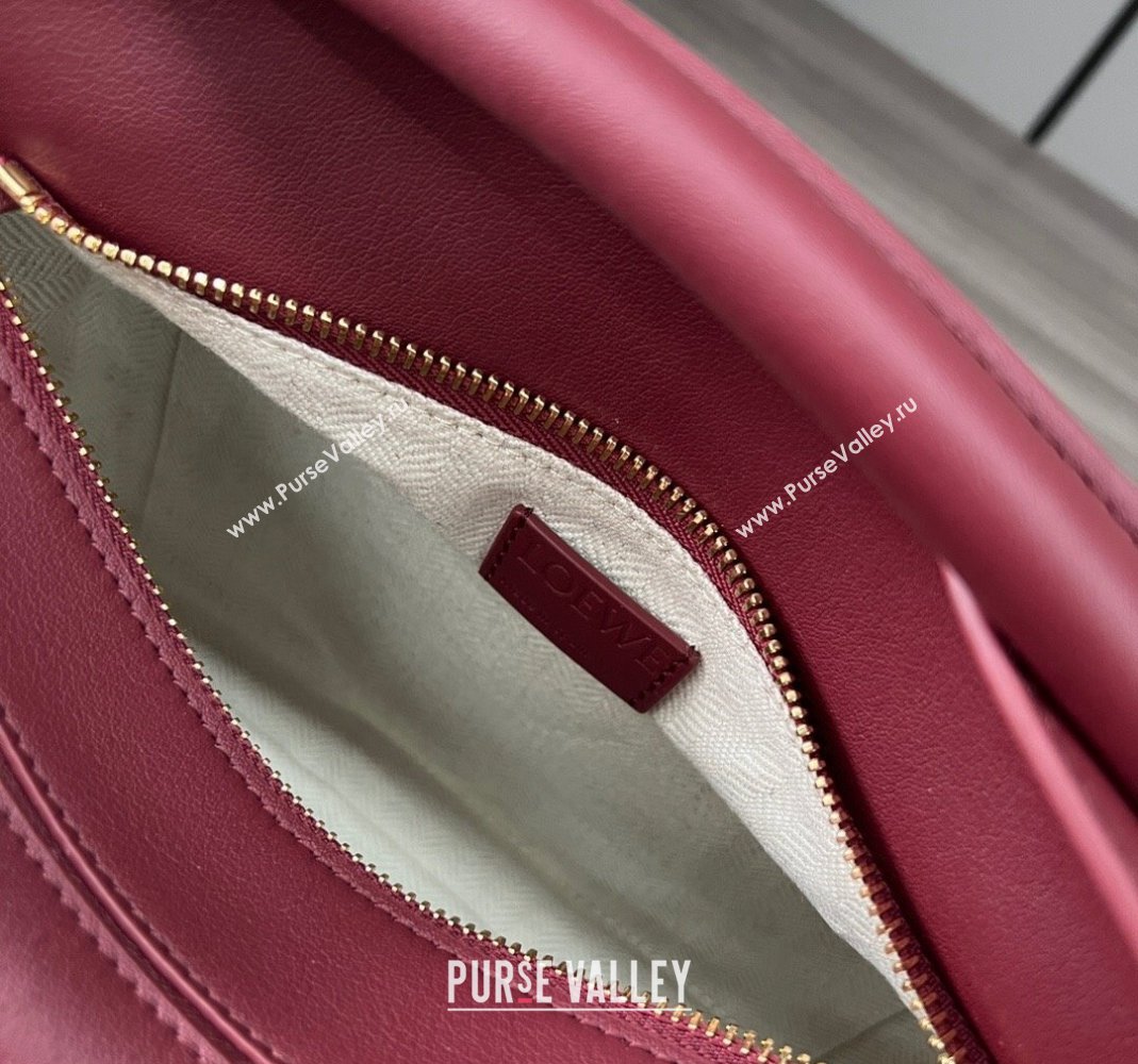 Loewe Small Puzzle Edge bag in Classic Calfskin Burgundy 2023 261801 (Ys-231229116)