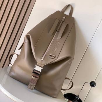 Loewe Mens Convertible backpack in classic calfskin Grey 2023 LE9112 (Ys-231229120)