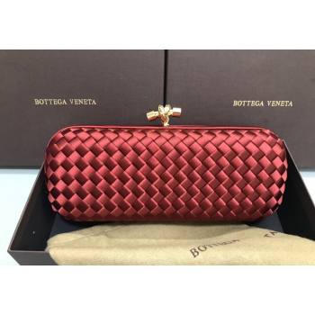 Bottega Veneta Stretch Box Knot Silk Woven Bag Red 2023 BV8651 (WT-231226056)