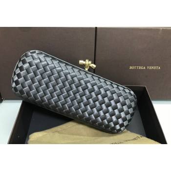 Bottega Veneta Stretch Box Knot Silk Woven Bag Dark Grey 2023 BV8651 (WT-231226057)