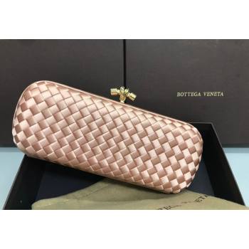 Bottega Veneta Stretch Box Knot Silk Woven Bag Light Pink 2023 BV8651 (WT-231226058)