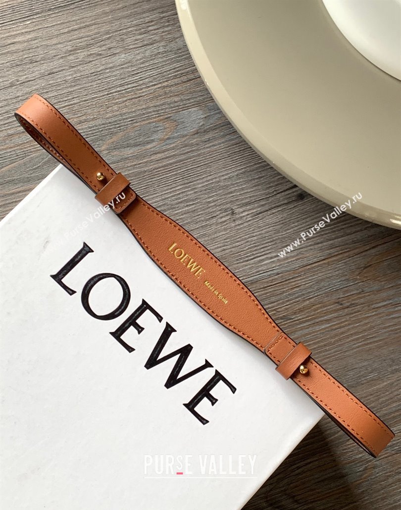 Loewe Branded short strap in classic calfskin 2x55.5cm 2023 (Ys-231229124)