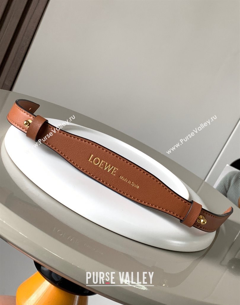 Loewe Branded short strap in classic calfskin 2x55.5cm 2023 (Ys-231229124)