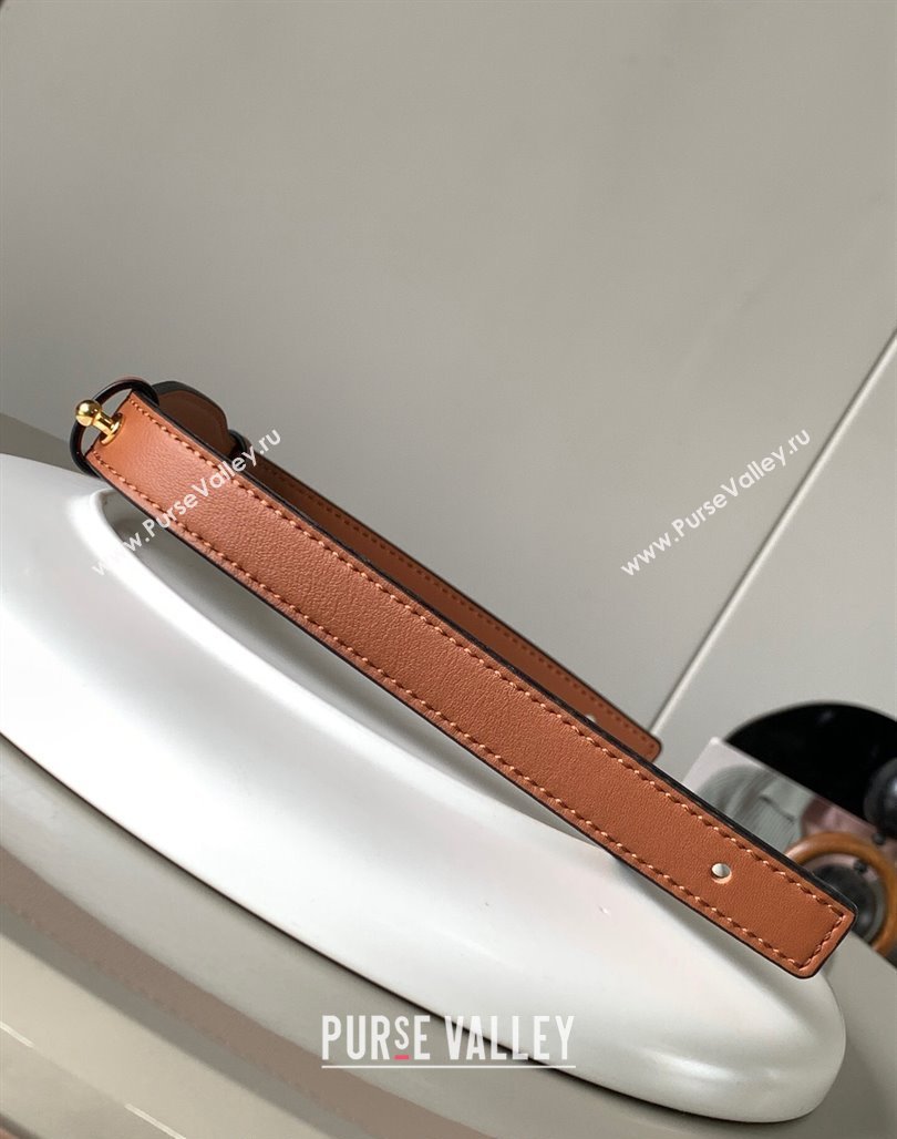 Loewe Branded short strap in classic calfskin 2x55.5cm 2023 (Ys-231229124)