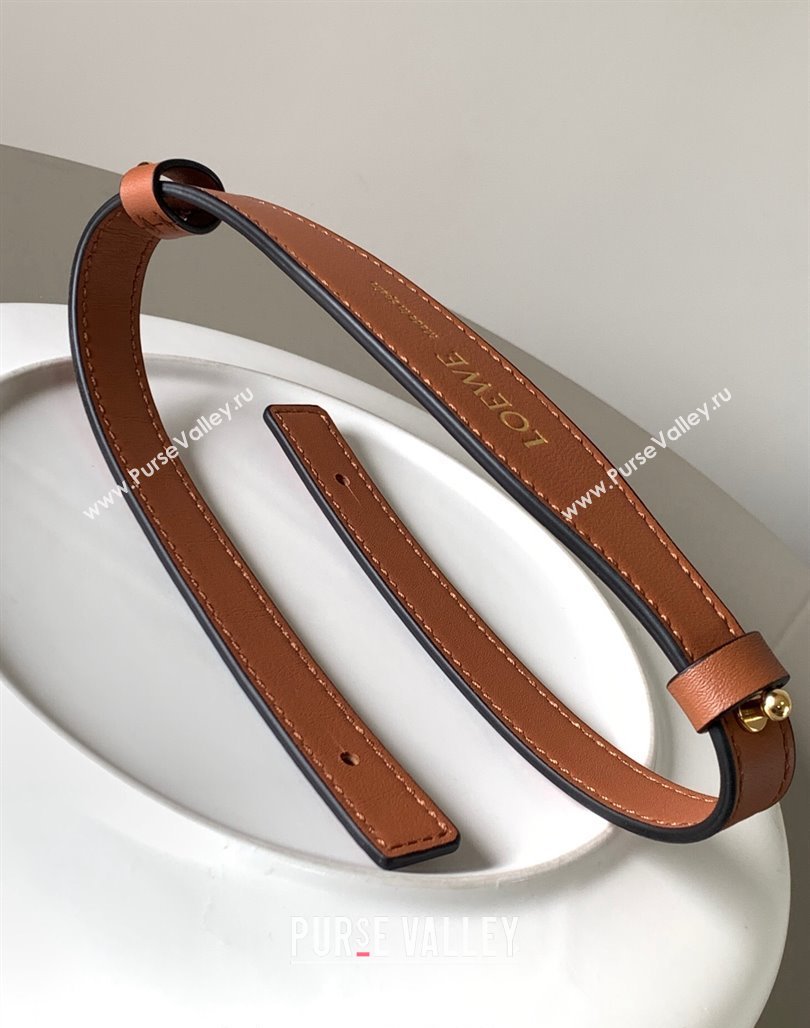 Loewe Branded short strap in classic calfskin 2x55.5cm 2023 (Ys-231229124)