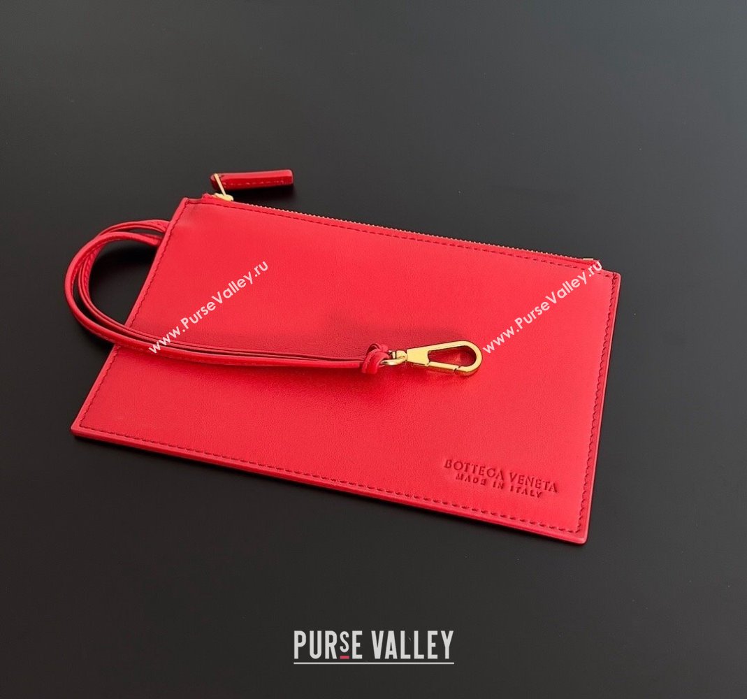 Bottega Veneta Mini Cabat Tote Bag in Intreccio Leather Red 2023 709464 (YX-231225004)