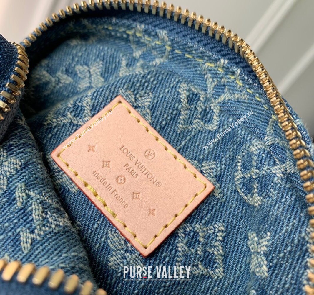 Louis Vuitton Fairfax Pochette Mini Bag in Blue Monogram Denim M82948 2024 (KI-240117089)