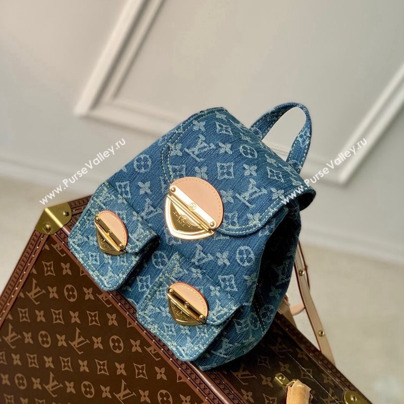 Louis Vuitton Venice Backpack Bag in Blue Monogram Denim M46836 2024 (KI-240117090)