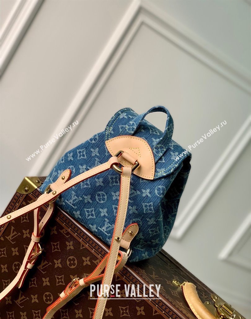 Louis Vuitton Venice Backpack Bag in Blue Monogram Denim M46836 2024 (KI-240117090)