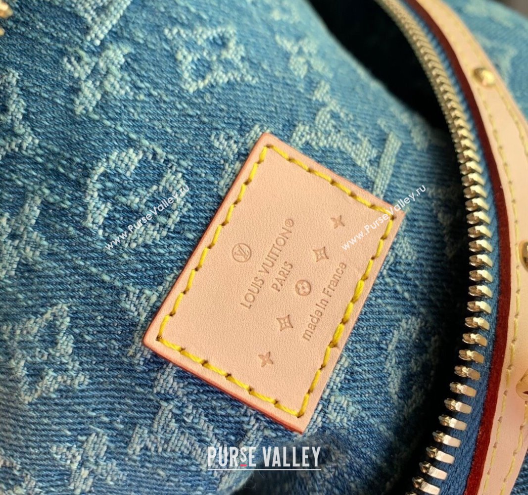 Louis Vuitton High Rise Belt Bag/Bumbag in Blue Monogram Denim M46837 2024 (KI-240117091)