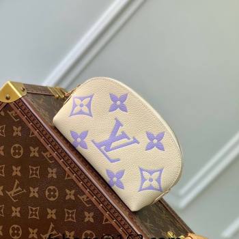 Louis Vuitton Cosmetic Pouch PM bag in Bicolor Monogram Leather M45951 Purple 2024 (KI-240117105)