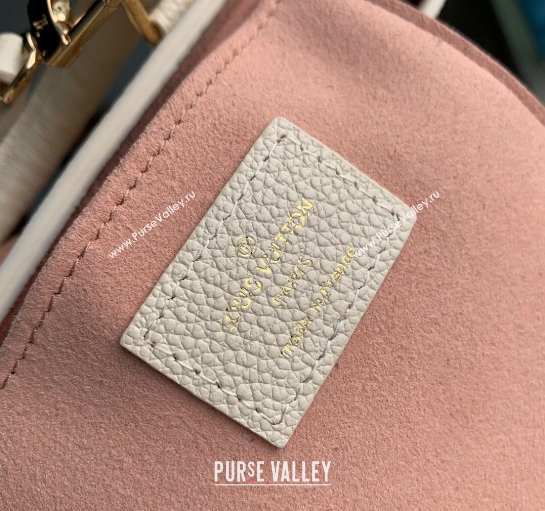 Louis Vuitton Petit Sac Plat Mini Tote Bag in Bicolor Monogram Leather M81416 Pink 2024 (KI-240117108)