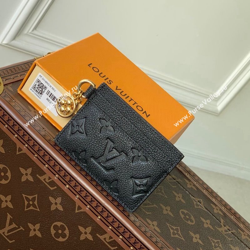 Louis Vuitton LV Charms Card Holder Monogram Empreinte Leather Black M82132 2024 (KI-240117068)