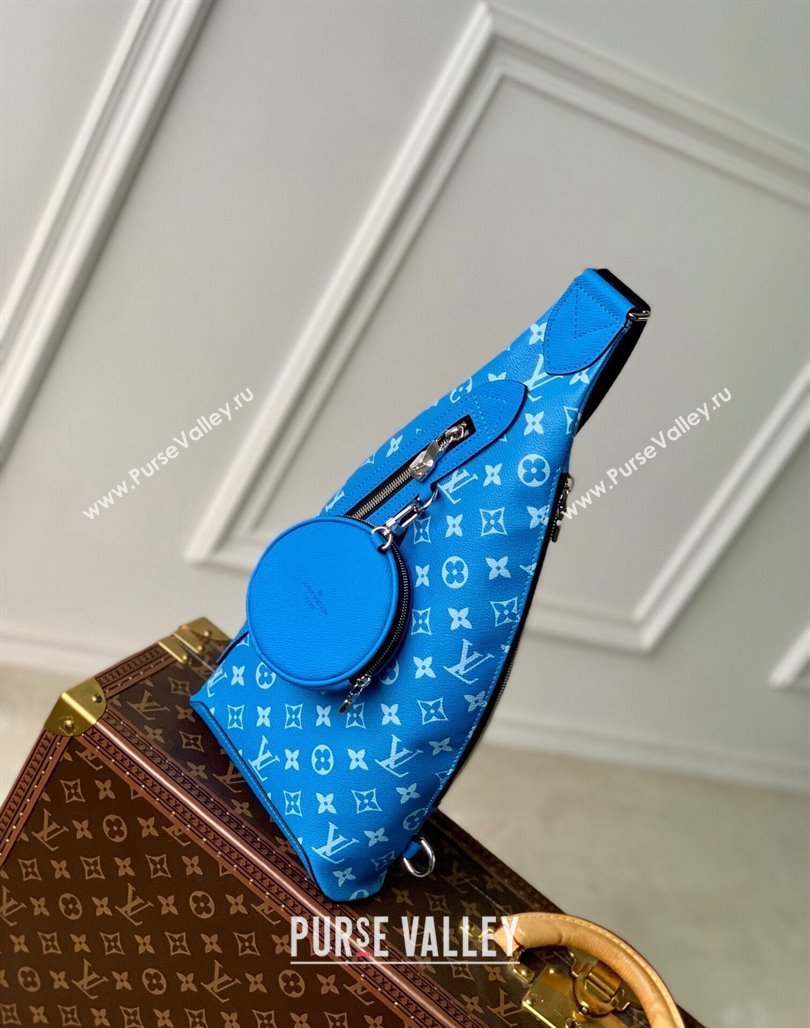 Louis Vuitton Duo Slingbag in Monogram Canvas M31075 Blue 2024 (KI-240117110)