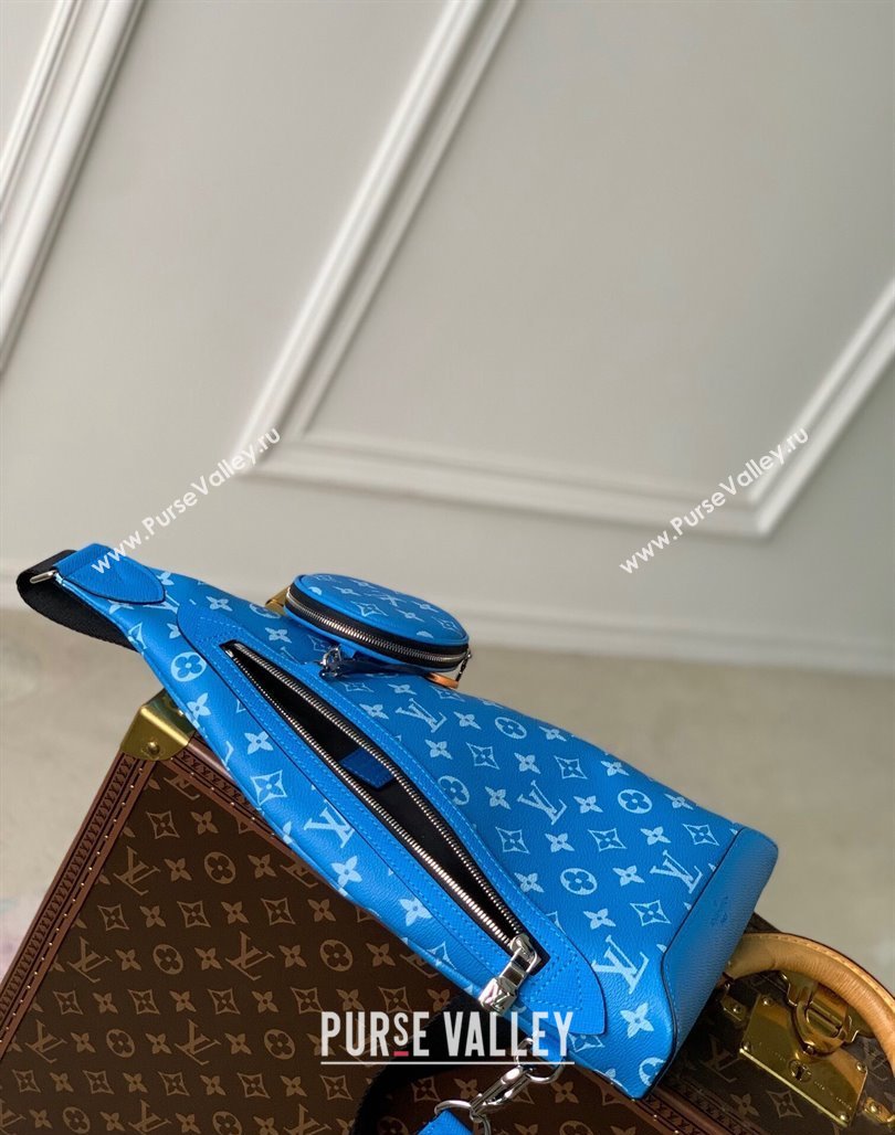 Louis Vuitton Duo Slingbag in Monogram Canvas M31075 Blue 2024 (KI-240117110)