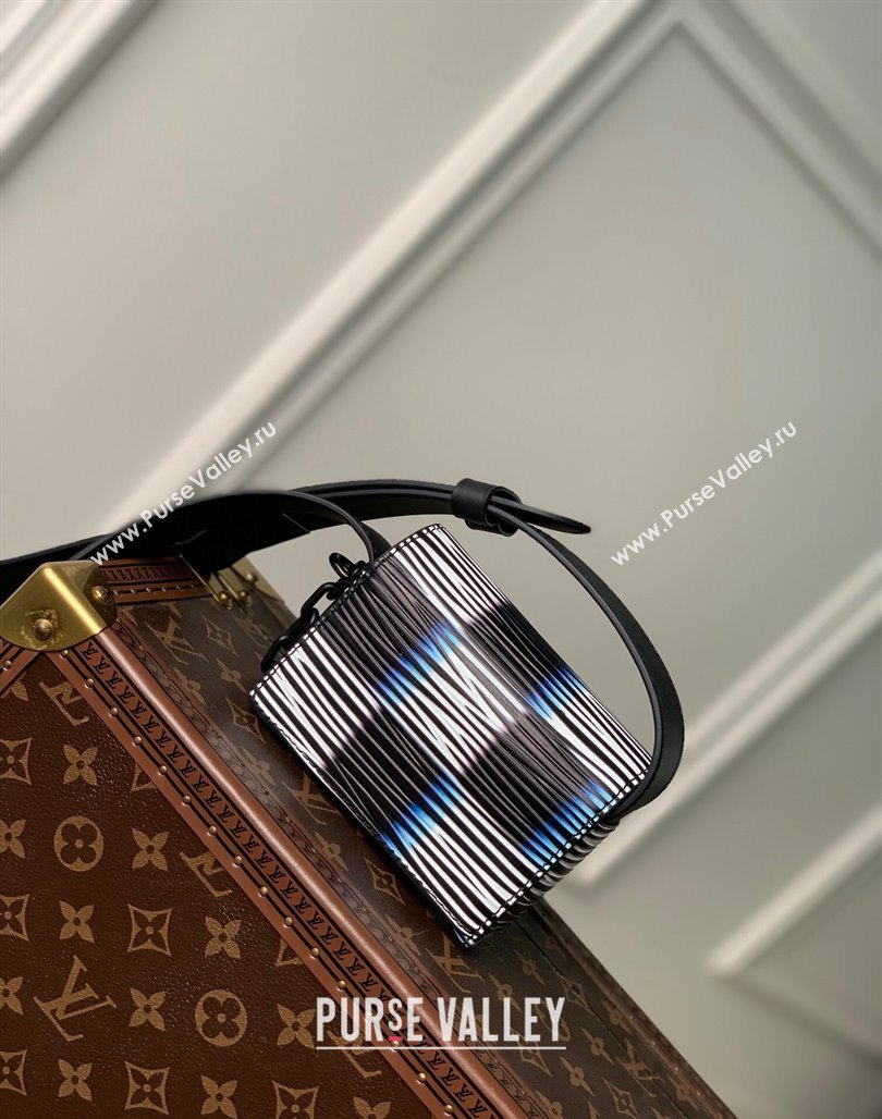 Louis Vuitton Mens Micro Steamer Mini Bag Blue Moon Damier Rush Epi XL Leather M82817 2024 (KI-240117114)