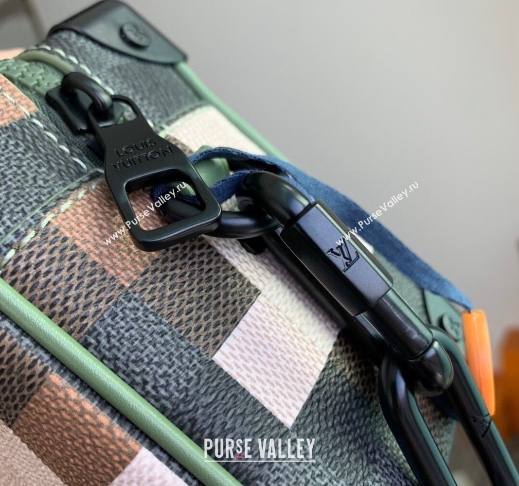 Louis Vuitton Mens Mini Soft Trunk Mini Bag in Green Damoflage Canvas M24581 2024 (KI-240117116)