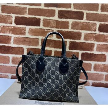 Gucci Ophidia GG Canvas Medium Tote Bag 772183 Black 2024 (DLH-240118003)