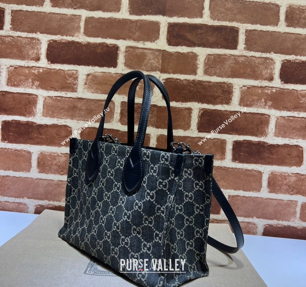 Gucci Ophidia GG Canvas Medium Tote Bag 772183 Black 2024 (DLH-240118003)