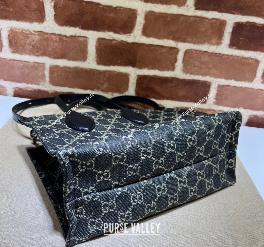 Gucci Ophidia GG Canvas Medium Tote Bag 772183 Black 2024 (DLH-240118003)