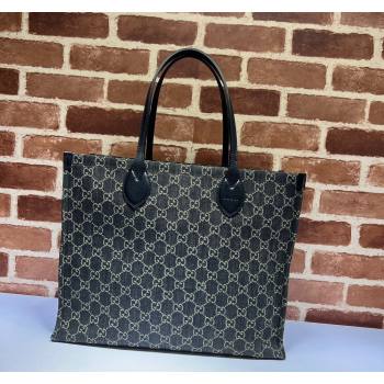 Gucci Ophidia GG Canvas Large Tote Bag 772184 Black 2024 (DLH-240118004)