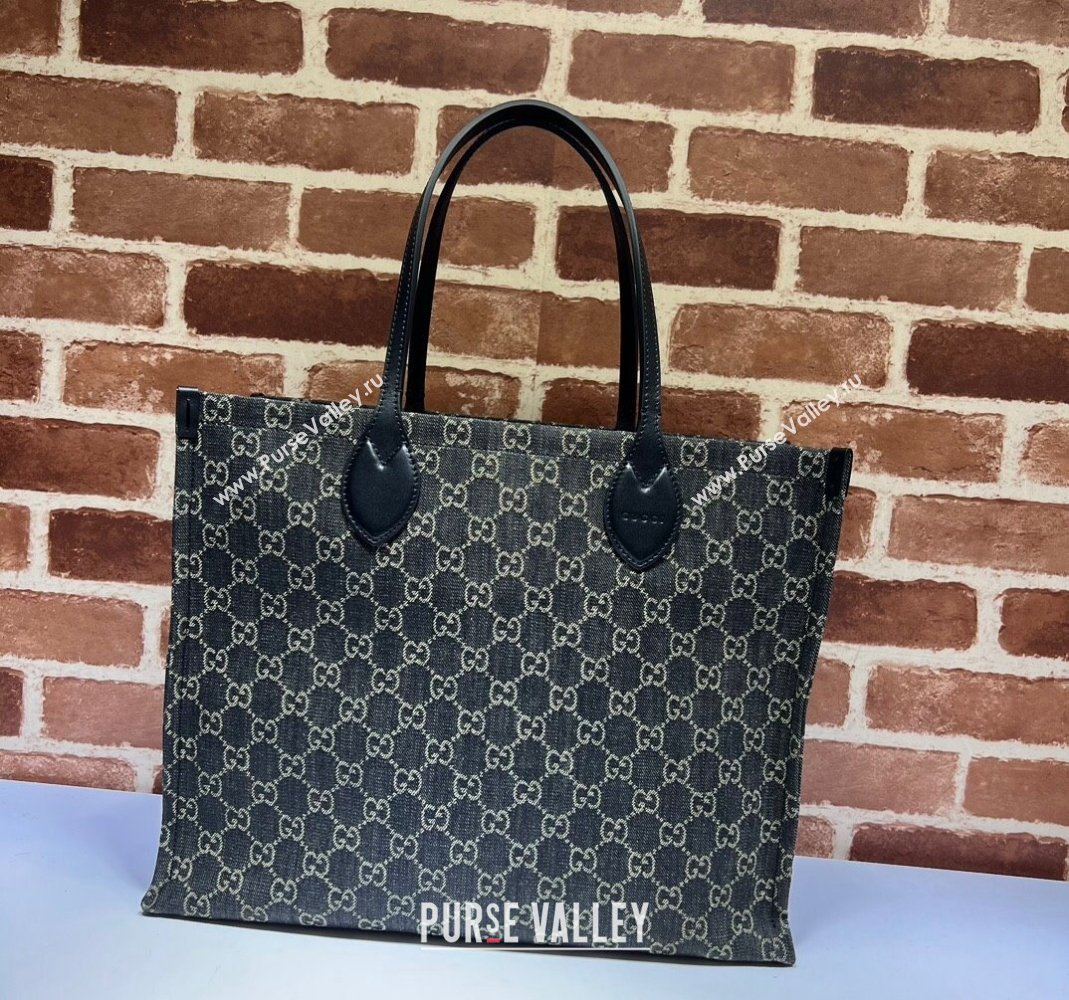 Gucci Ophidia GG Canvas Large Tote Bag 772184 Black 2024 (DLH-240118004)