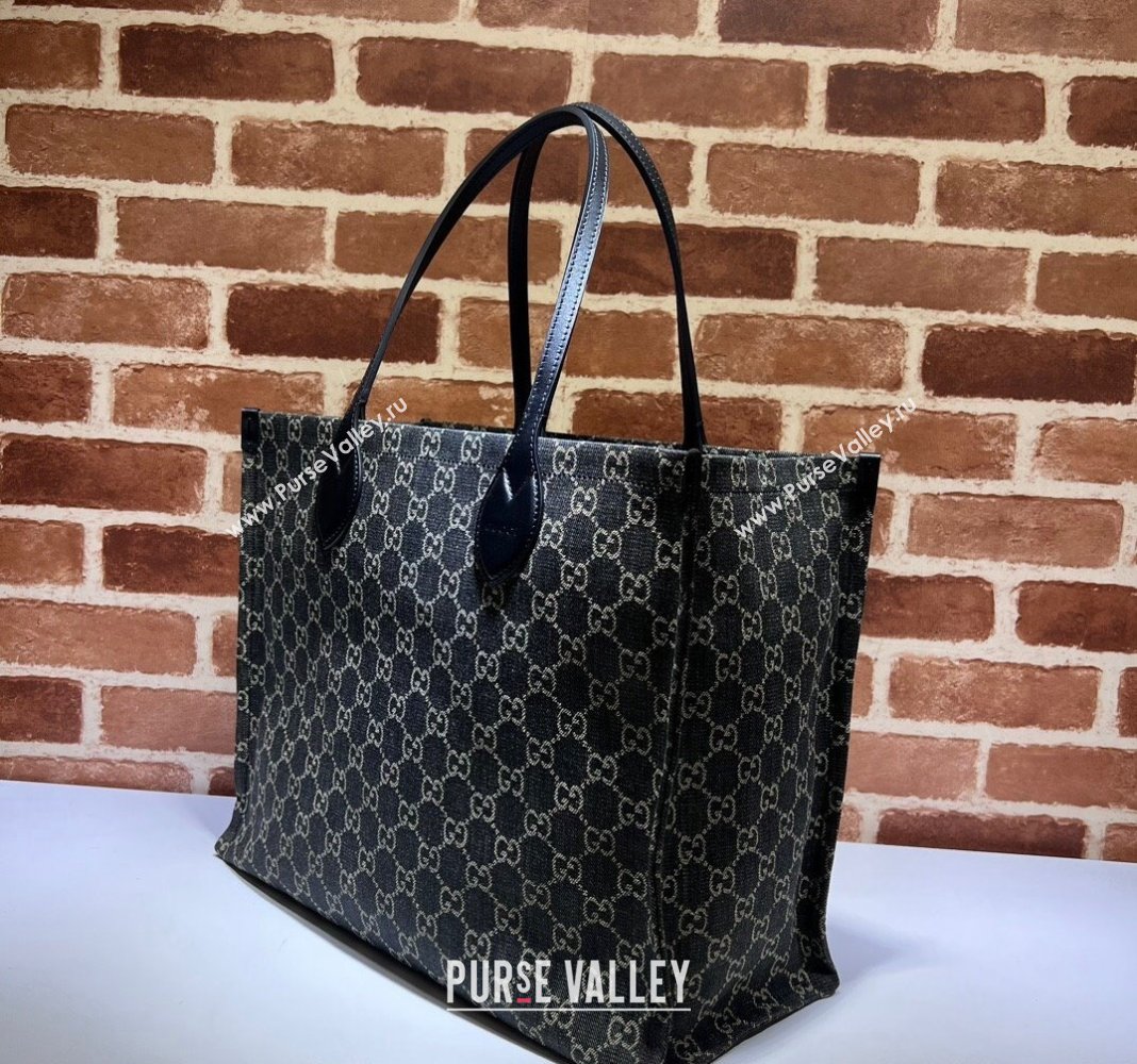 Gucci Ophidia GG Canvas Large Tote Bag 772184 Black 2024 (DLH-240118004)