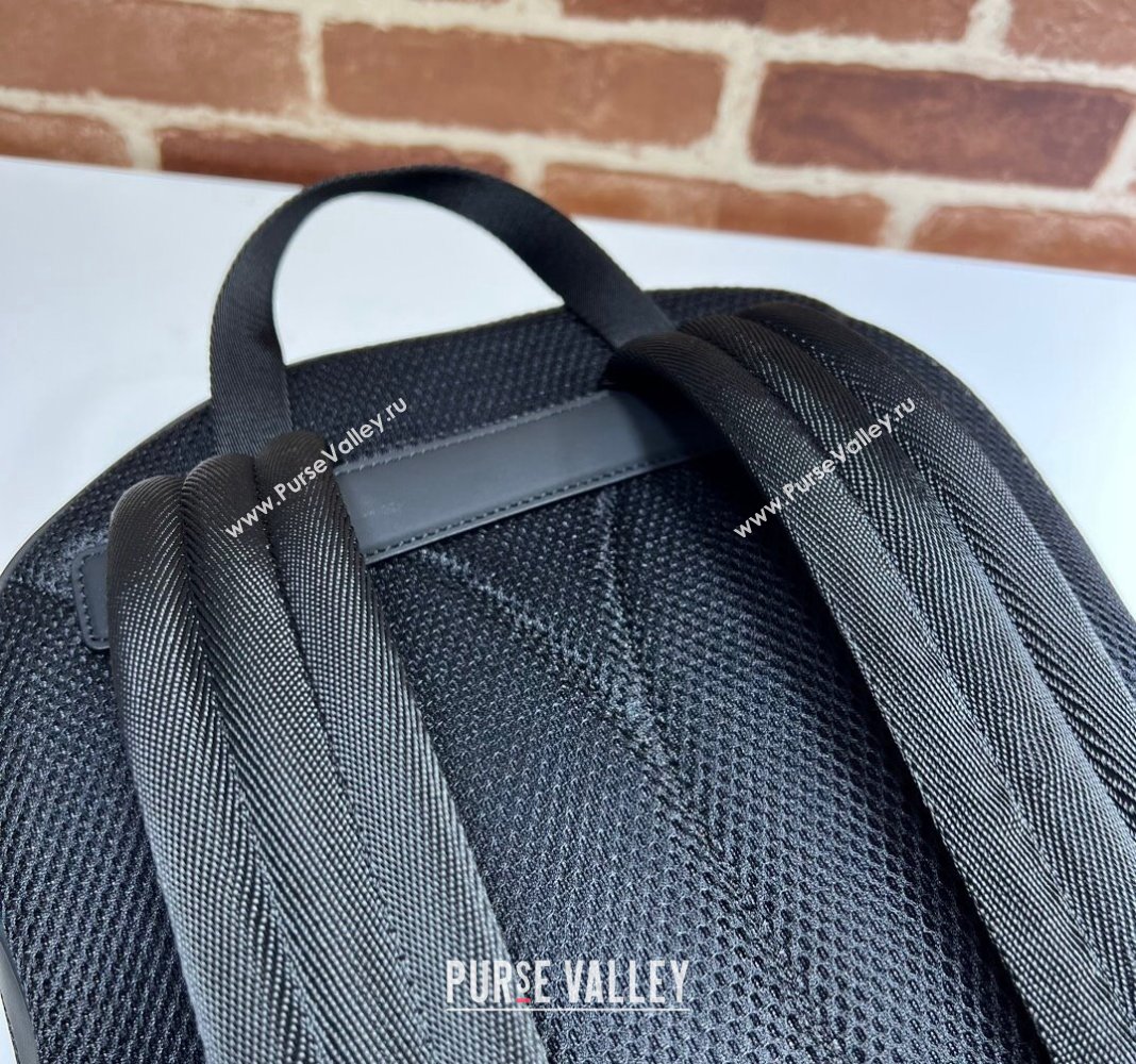 Gucci GG Rubber-Effect Leather Backpack Bag 771280 Black 2024 (DLH-240118006)