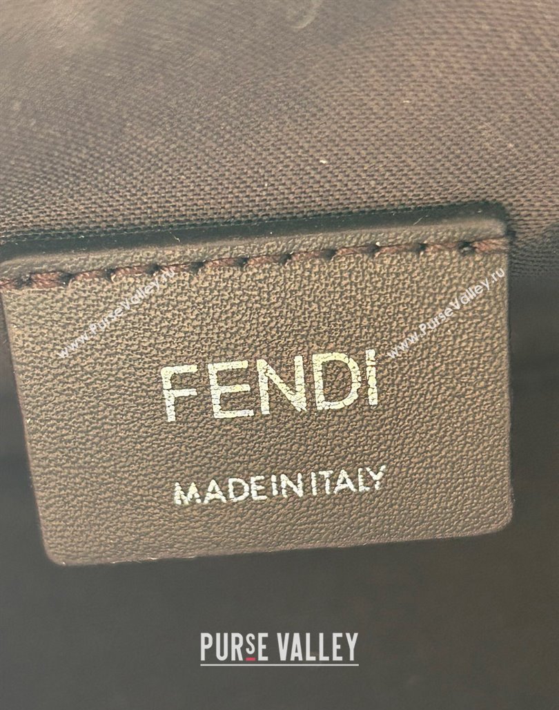 Fendi Fendi First Small Bag in Silver leather with crystal FF motif 2024 (AF-240118076)