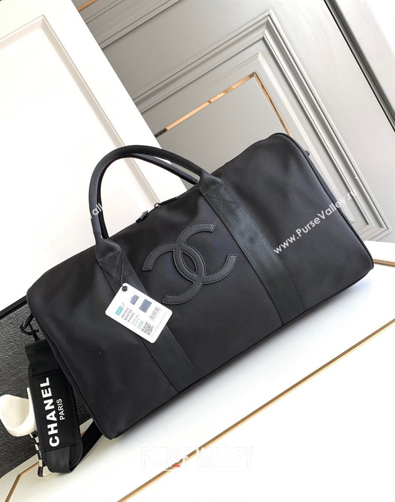 Chanel Nylon Duffle Travel bag Black 2 AS3533 2024 (yezi-240117066)