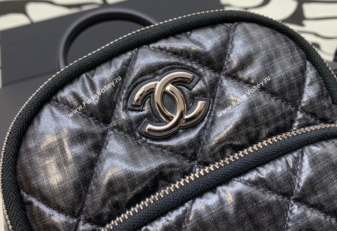 Chanel Coco Neige Nylon Backpack Bag AS4366 Black 2024 (yezi-240116006)