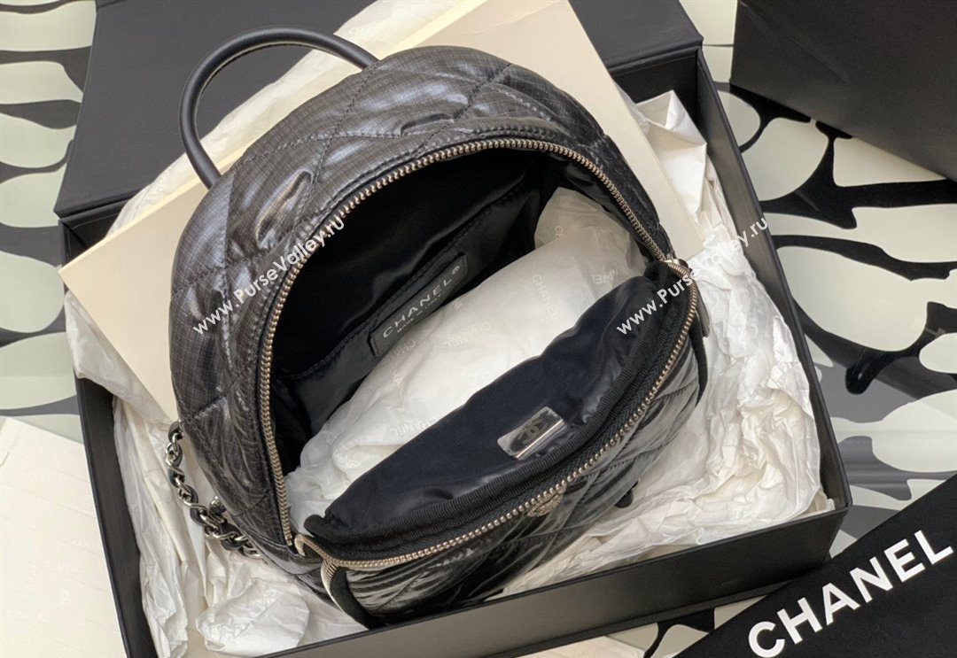 Chanel Coco Neige Nylon Backpack Bag AS4366 Black 2024 (yezi-240116006)