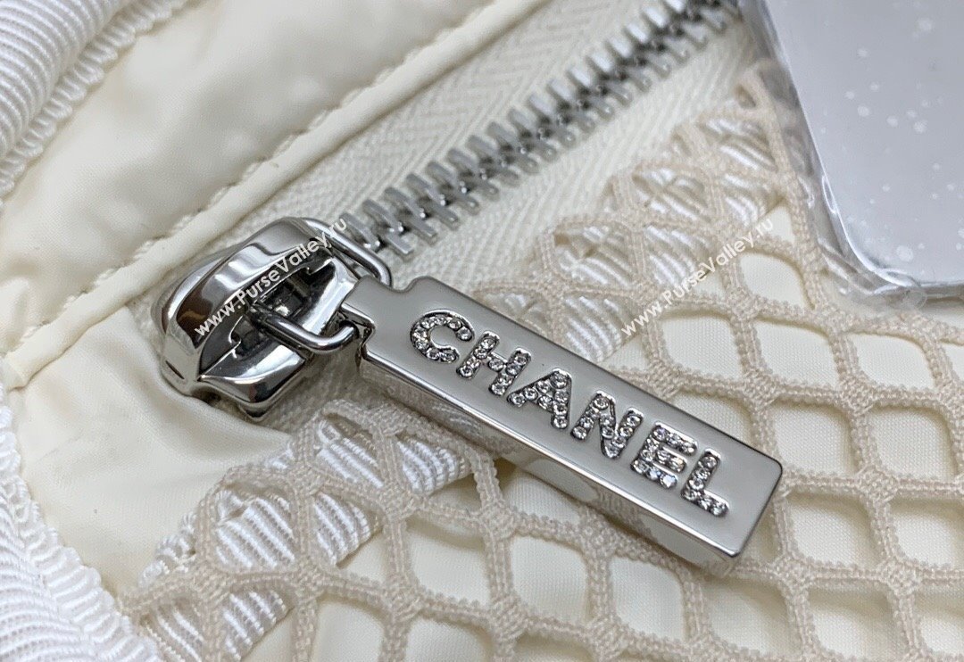 Chanel Coco Neige Nylon Backpack Bag AS4366 White 2024 (yezi-240116007)