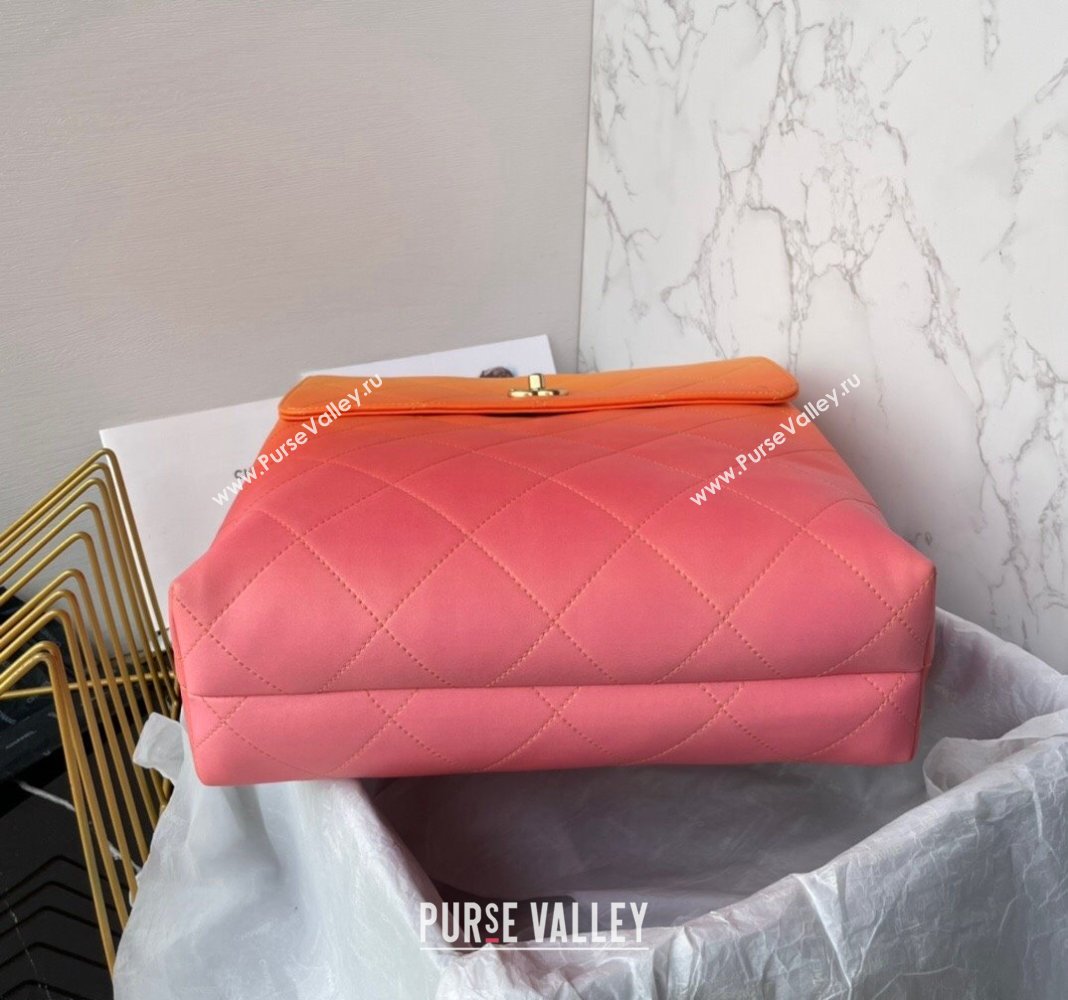 Chanel Gradient Calfskin Large Hobo Bag AS4632 Pink, Orange Yellow 2024 (yezi-240116014)