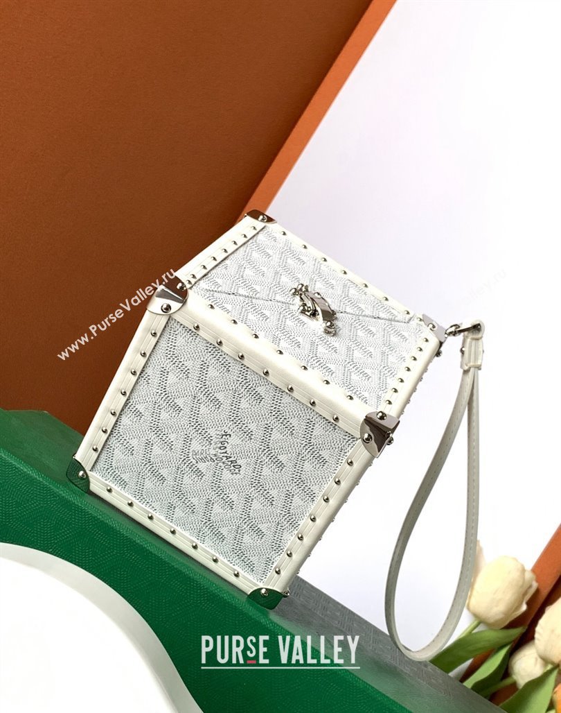 Goyard De Trunk Clutch Bag White 2024 (ZHANG-240119036)