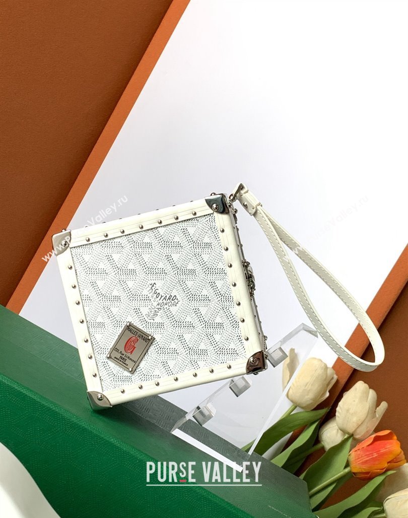 Goyard De Trunk Clutch Bag White 2024 (ZHANG-240119036)