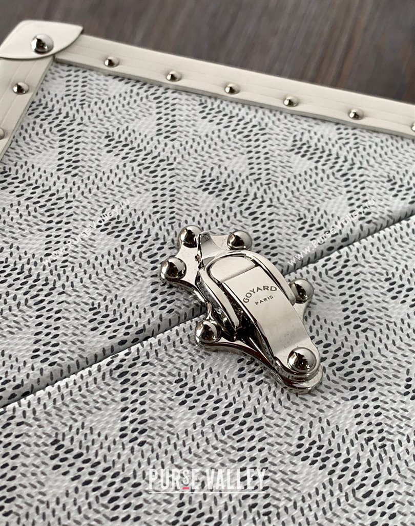 Goyard De Trunk Clutch Bag White 2024 (ZHANG-240119036)