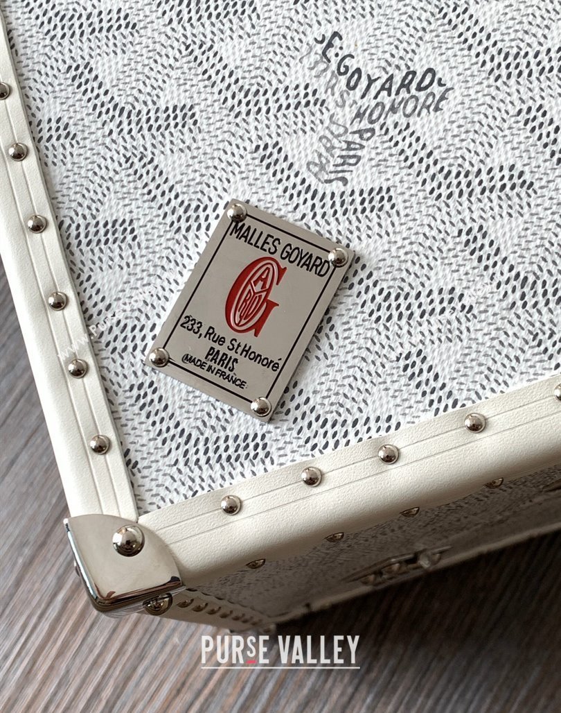 Goyard De Trunk Clutch Bag White 2024 (ZHANG-240119036)