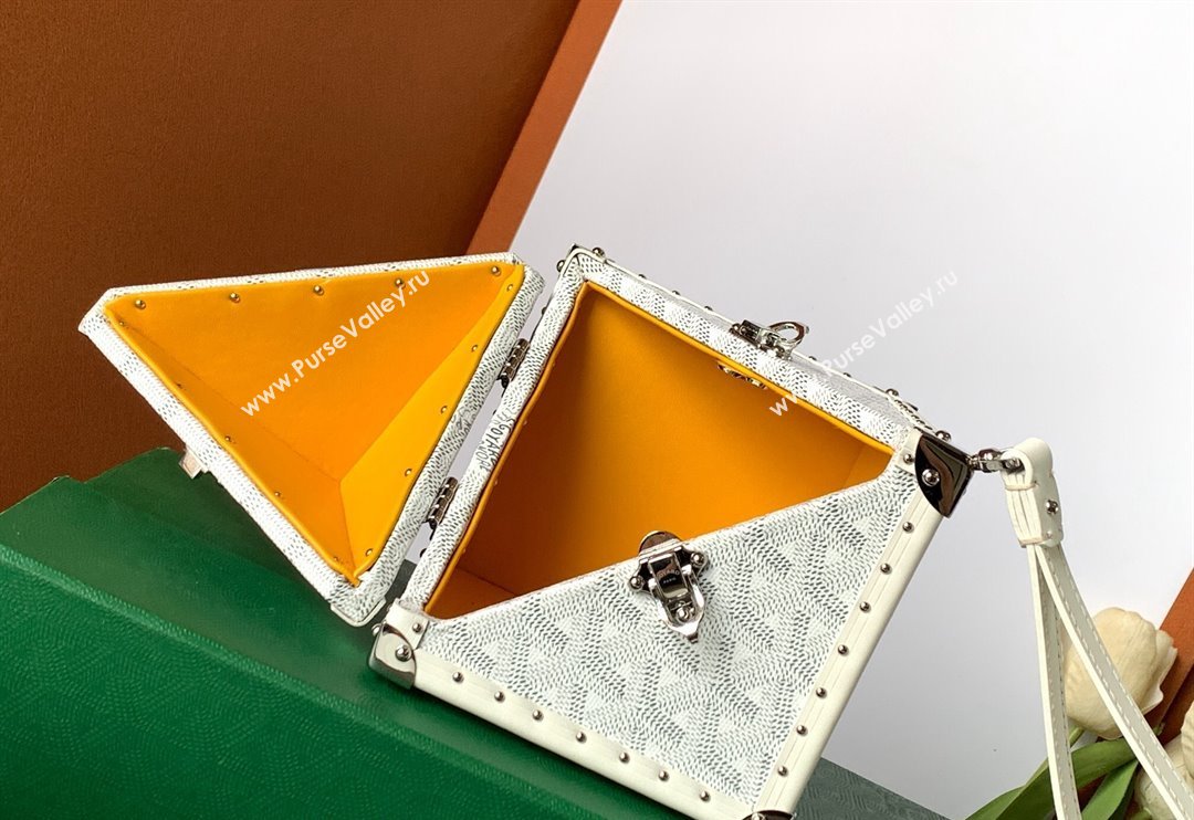 Goyard De Trunk Clutch Bag White 2024 (ZHANG-240119036)