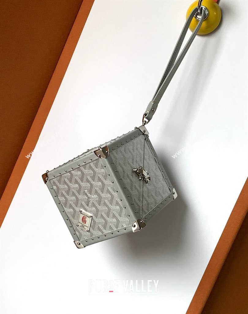 Goyard De Trunk Clutch Bag Silver 2024 (ZHANG-240119038)