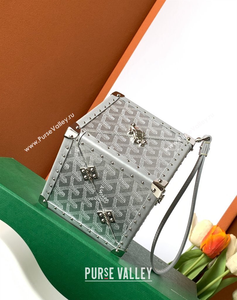 Goyard De Trunk Clutch Bag Silver 2024 (ZHANG-240119038)