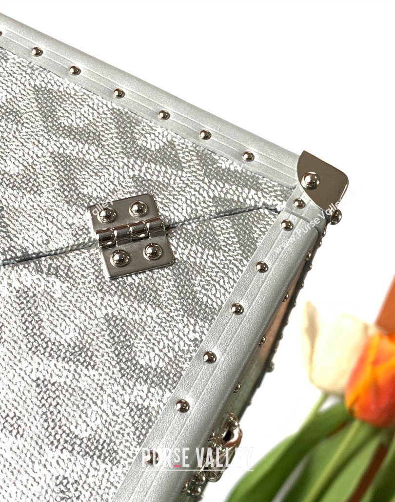 Goyard De Trunk Clutch Bag Silver 2024 (ZHANG-240119038)