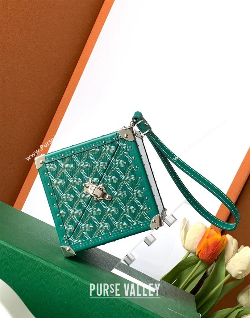 Goyard De Trunk Clutch Bag Green 2024 (ZHANG-240119039)