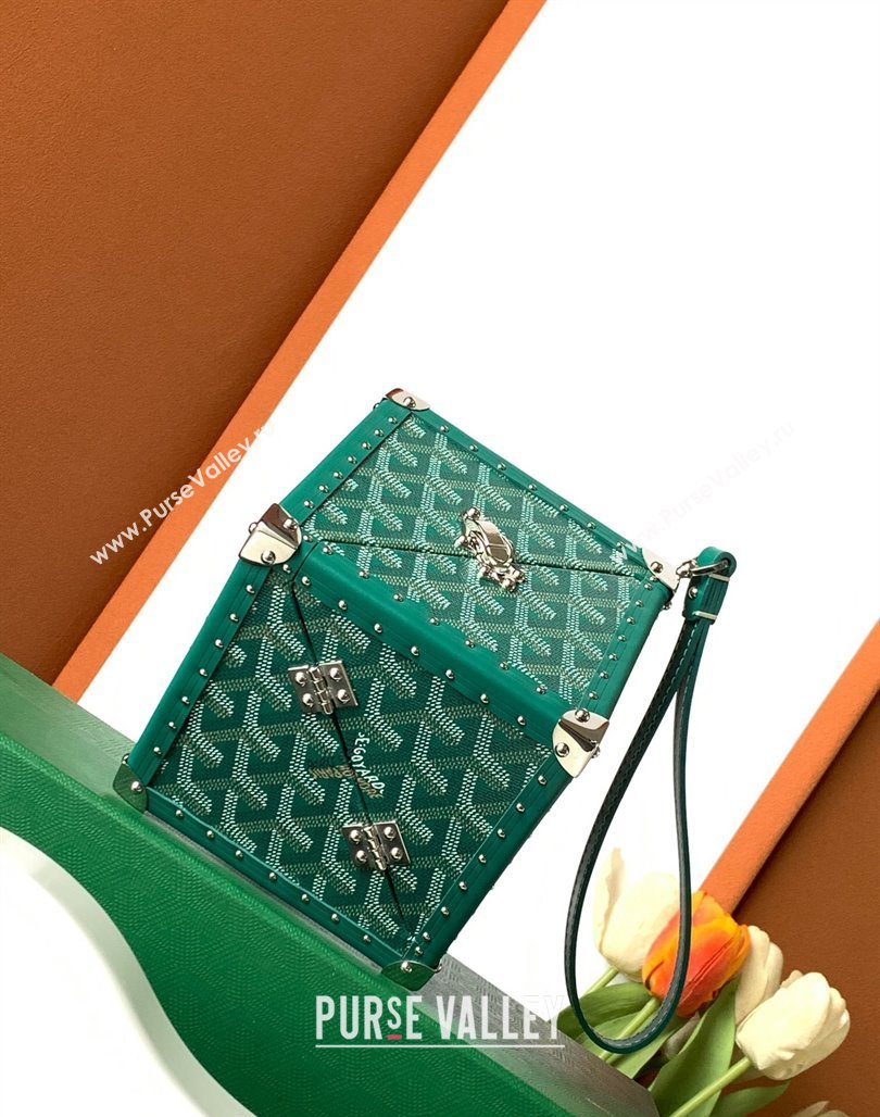 Goyard De Trunk Clutch Bag Green 2024 (ZHANG-240119039)